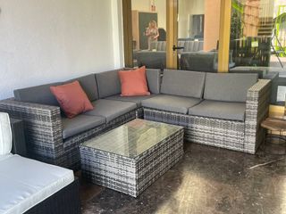 ULTIMOS Conjunto jardín nuevo - ratán ENVIO GRATIS