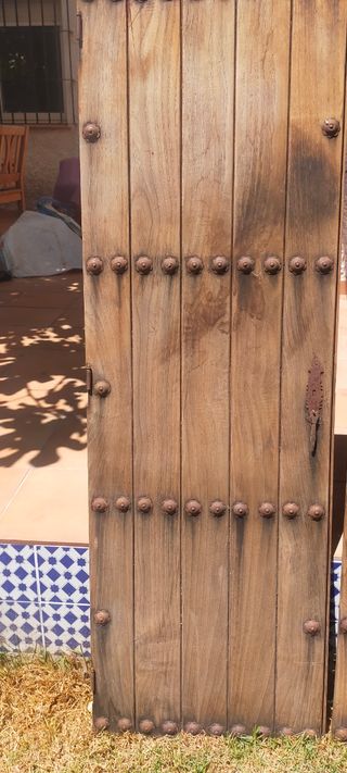 Puertas madera rústica - 2 hojas abatibles 1,50x50