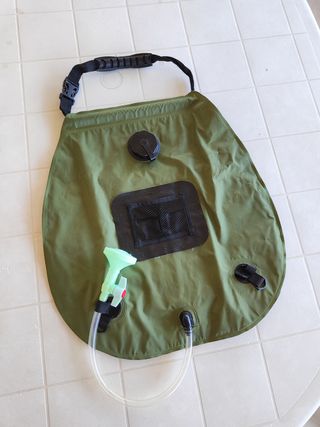 Tienda 2 personas montaje rápido y ducha portátil