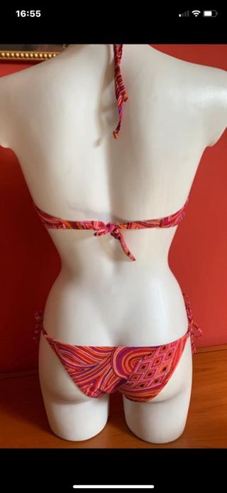 Costume intero Amir Slama rosso e rosa