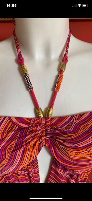 Costume intero Amir Slama rosso e rosa