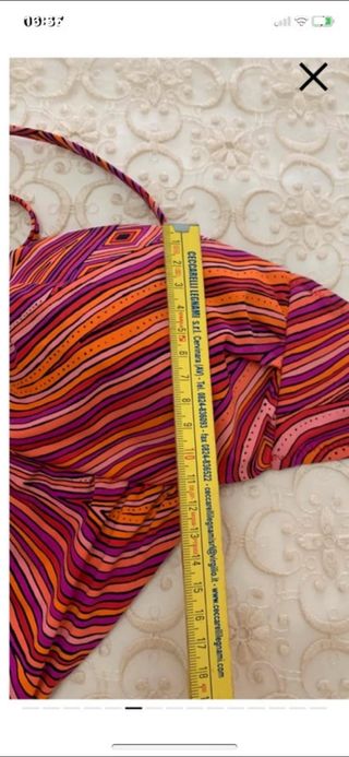 Costume intero Amir Slama rosso e rosa