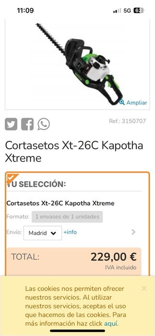 Cortasetos STIHL gasolina