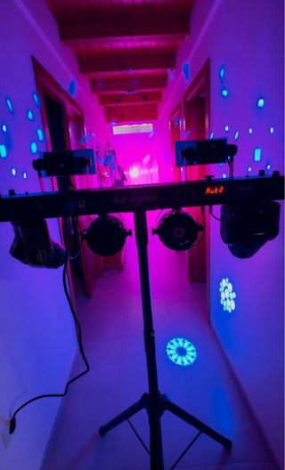 Set luces DJ - Iluminación fiesta (Nuevo)