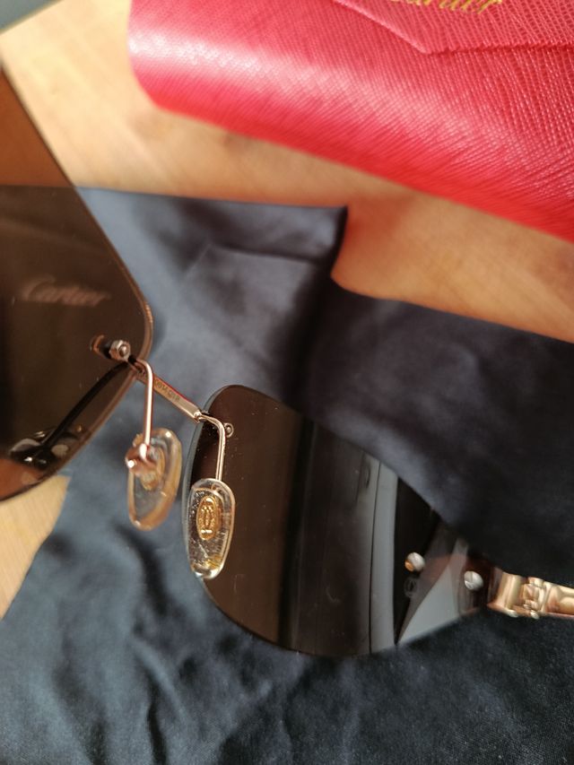 Gafas de sol Cartier - Marrón Dorado