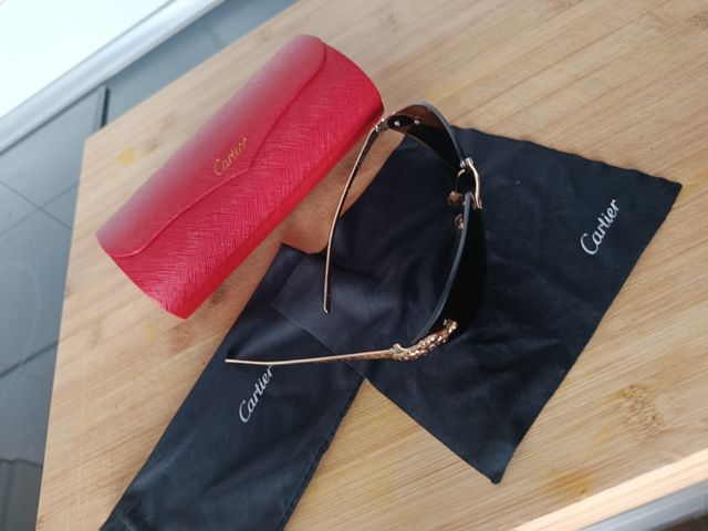 Gafas de sol Cartier - Marrón Dorado