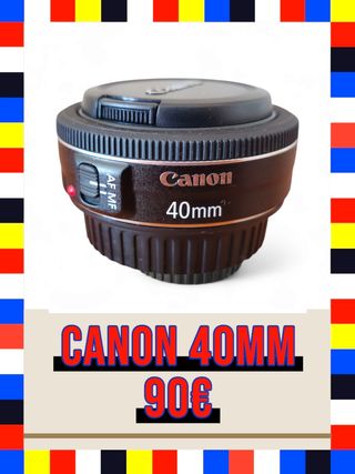 Objetivo Canon 40mm.PERFECTO ESTADO