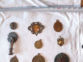 Lote 17 Medallas Religiosas Antiguas