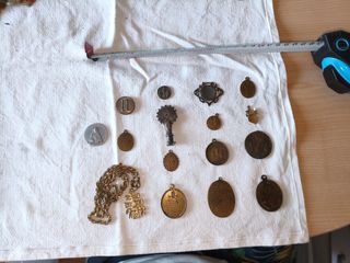 Lote 17 Medallas Religiosas Antiguas