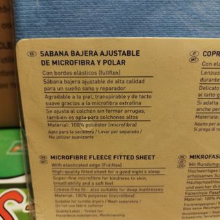 Sábana bajera ajustable microfibra sin estrenar