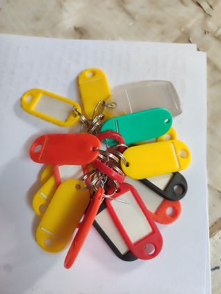 Llaveros de plástico - 15 unidades