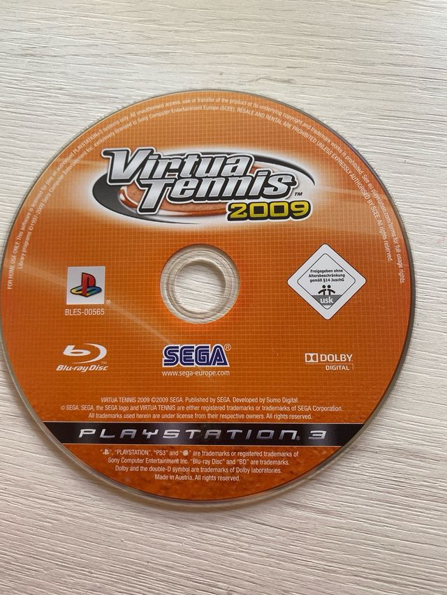 Juego para la PS3- Virtua Tennis 2009