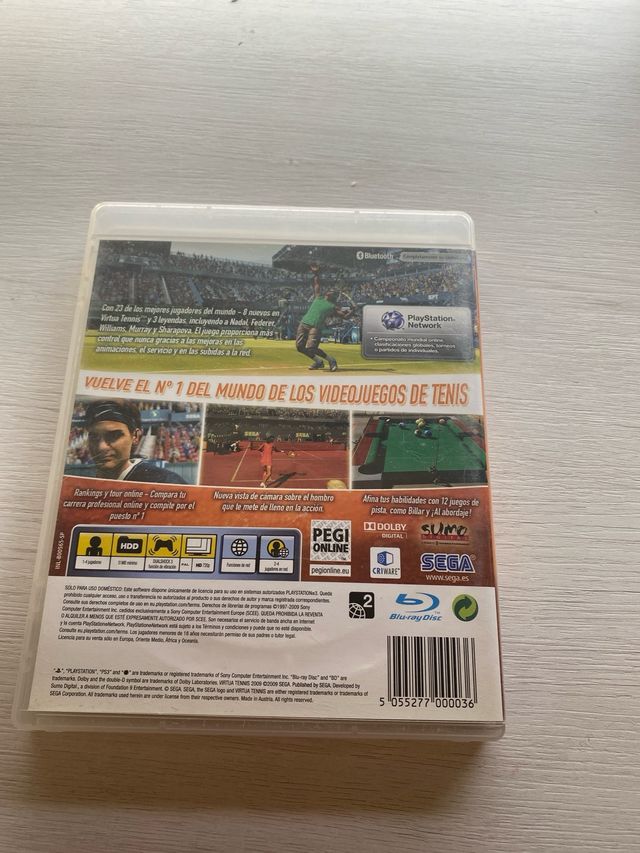 Juego para la PS3- Virtua Tennis 2009