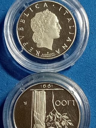 Monete Italia 1991: 9 pezzi FS proof