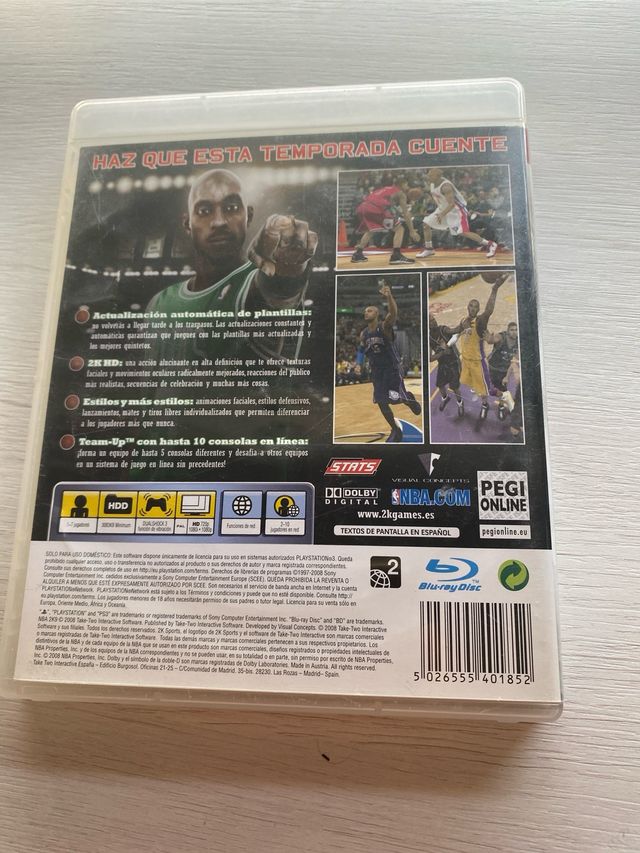 NBA 2K9 PS3 - Juego Deportivo
