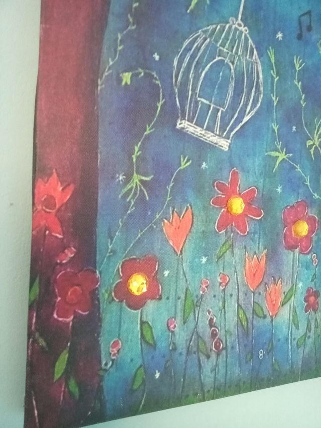 Cuadro Flores. Impresión