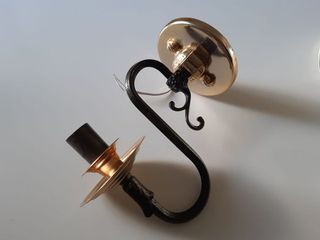 NUOVA Coppia di lampade da parete in bronzo