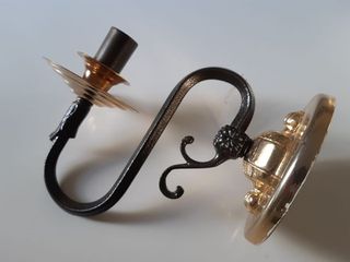 NUOVA Coppia di lampade da parete in bronzo