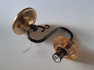 NUOVA Coppia di lampade da parete in bronzo