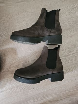 Botines Corina marrón oscuro