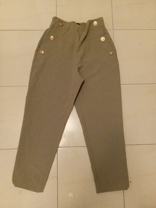 Pantalón beige Zara -talla S