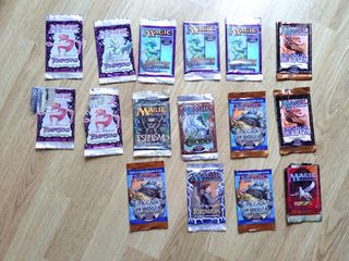 Sobres abiertos Magic:the Gathering antiguos