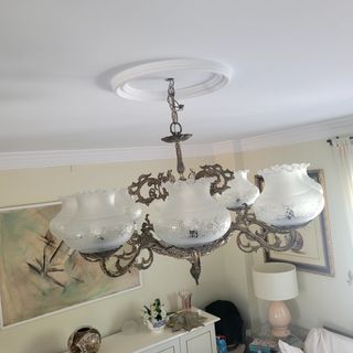 Lampara araña vintage 8 brazos