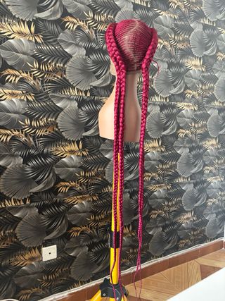 Peluca Trenzas Rojas