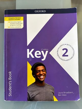 3 libros! Key student’s book. 2o bachillerato