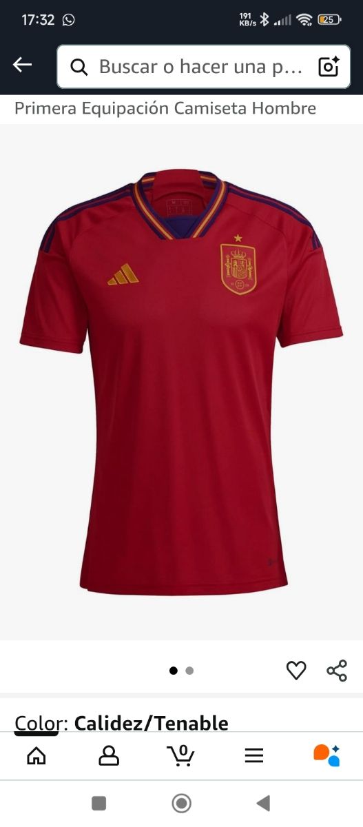 Camiseta España Oficial - Adidas tallaL
