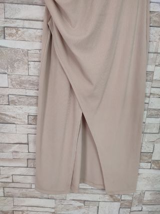Vestido beige verano mujer