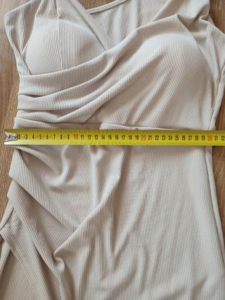 Vestido beige verano mujer