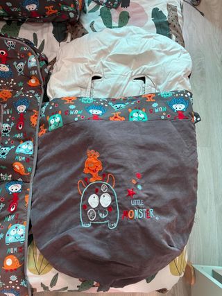 Saco, colchoneta y bolso carro bebé