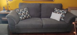 Sofá 2 plazas gris