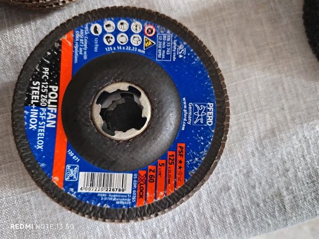 Discos abrasivos Pferd 125mm - 4uds