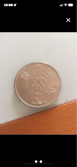 Monedas antiguas España: 100 Ptas y Carlos III