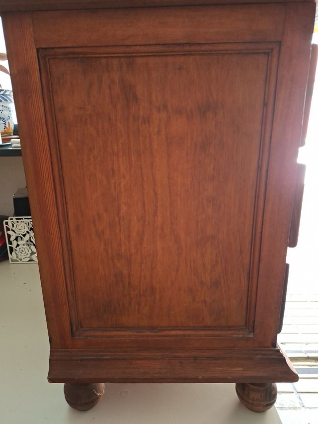 Mesilla madera antigua 3 cajones