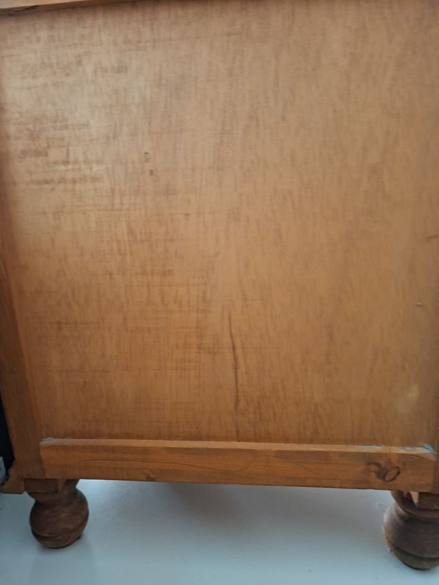 Mesilla madera antigua 3 cajones