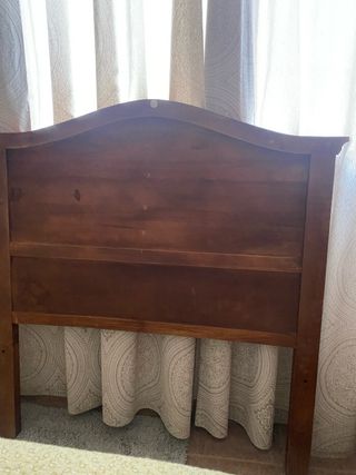 Cabecero cama madera marrón