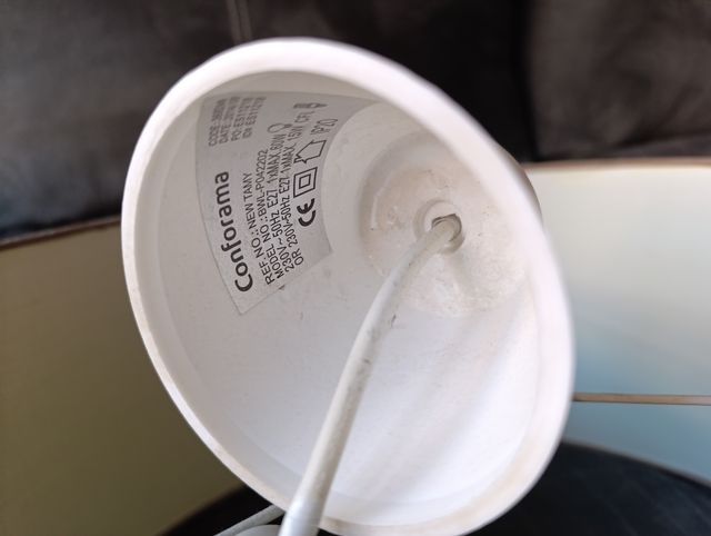 Lampara Conforama marrón