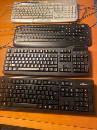 4 Teclados HP & Invex y ratones