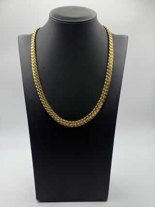 Ref246 Cadena Cubana de oro de 18k 