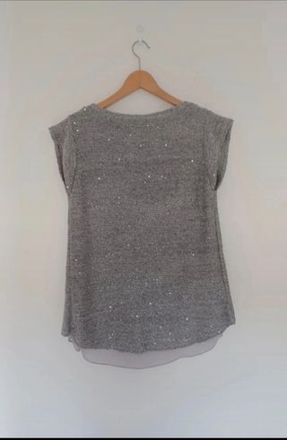 Top de Zara con brillo