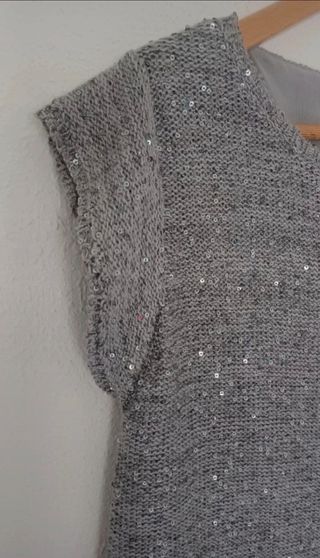 Top de Zara con brillo