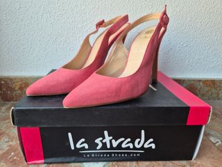 Tacones La Strada coral