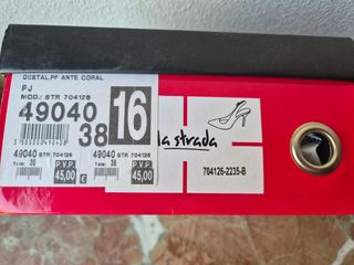 Tacones La Strada coral