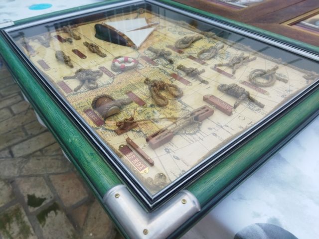 Cuadro nudos marineros vintage