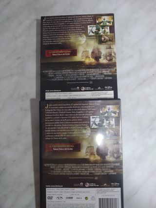 Piratas del Caribe (DVDs) 2 títulos