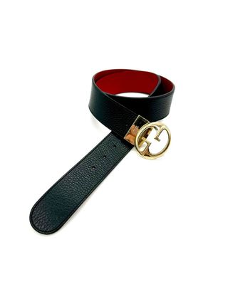 Cinturón Gucci Negro y Rojo
