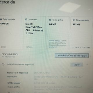Ordenador RM Nbook 4400. Rápido y fluido (SSD 1tb)